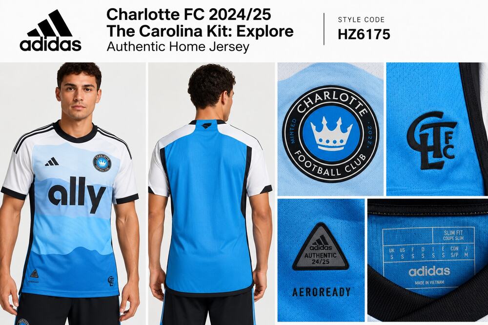 Adidas Charlotte FC Authentic Home Jersey Men’s Small Blue White NWT
